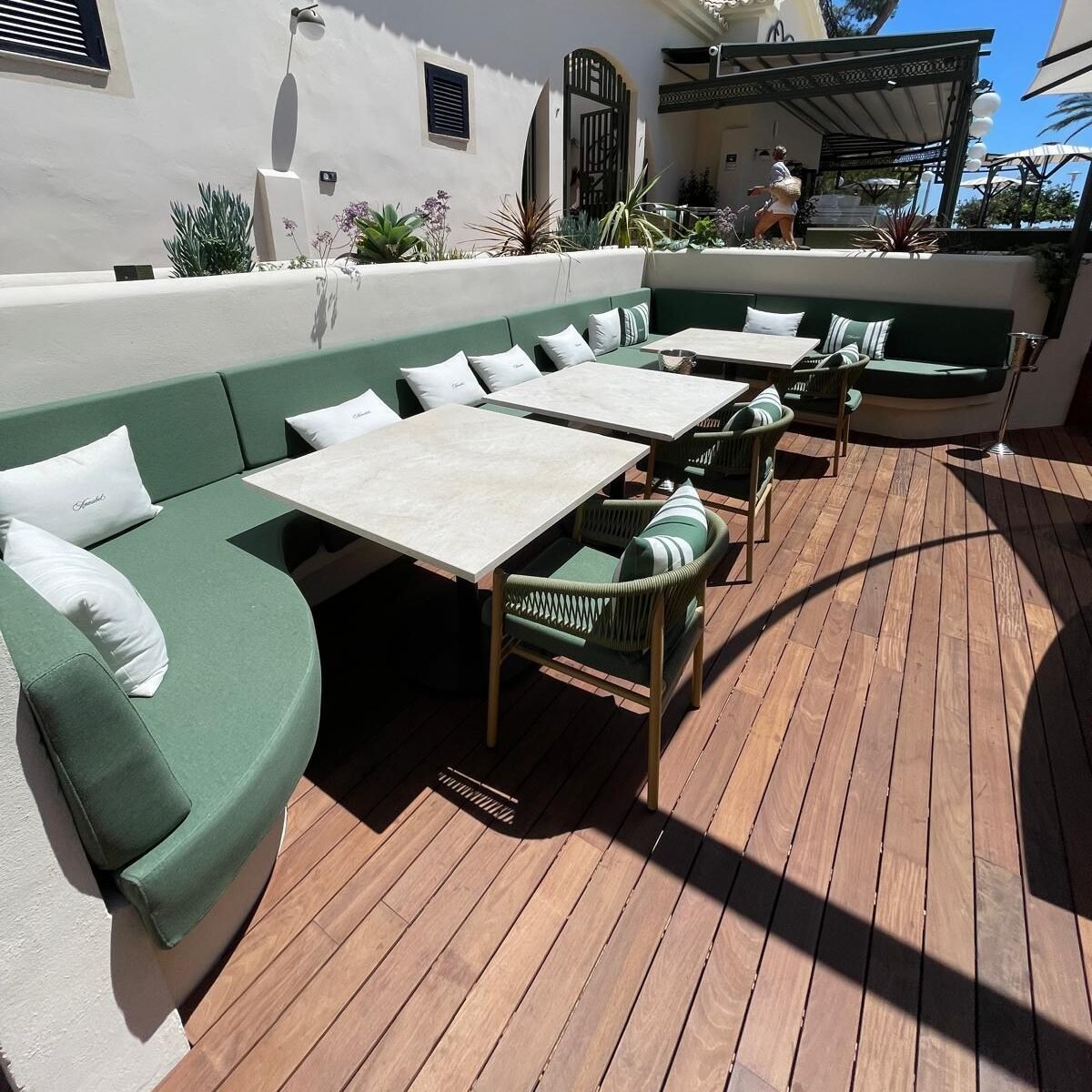 Sofá a medida para restaurante