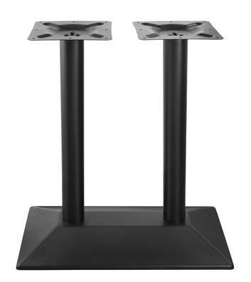 Pie de mesa cónico negro rectangular