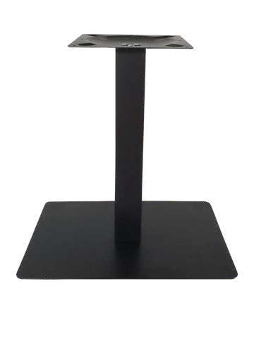 Pie de mesa grande rectangular de un tubo