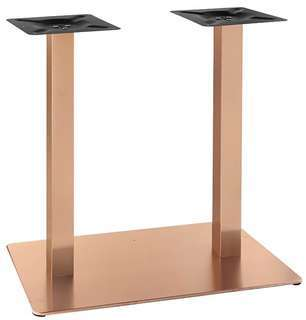 Pie de mesa cobre mate doble