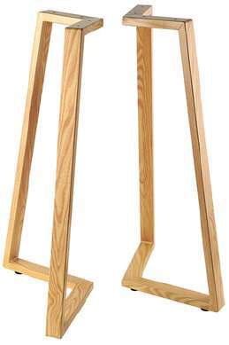 Pie de mesa V madera
