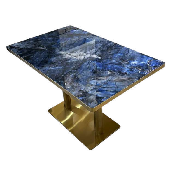 Sobre de mesa piedra sinterizada Diamond Blue