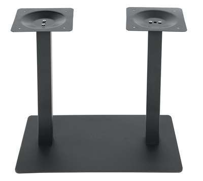 Pie de mesa exterior doble