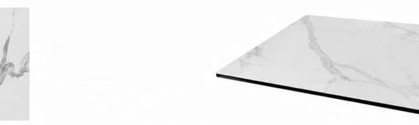 Sobre HPL compacto exterior imitación mármol blanco