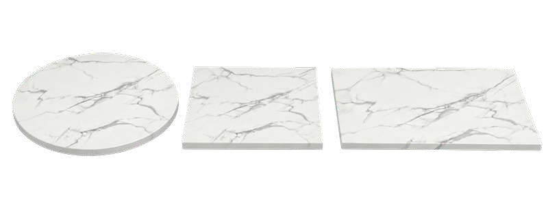 Sobre MD exterior imitación mármol blanco