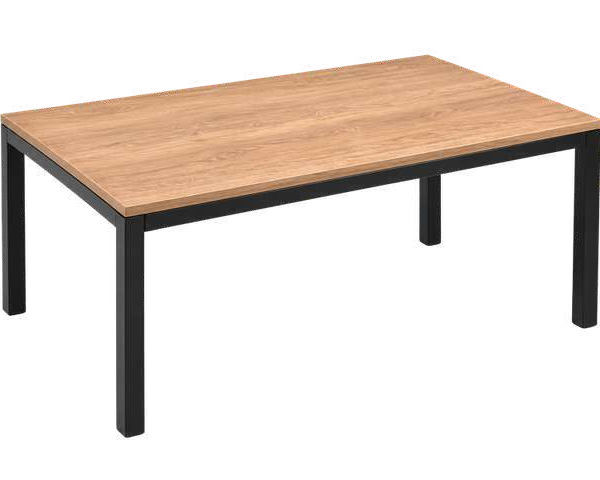 Mesa exterior apilable imitación roble
